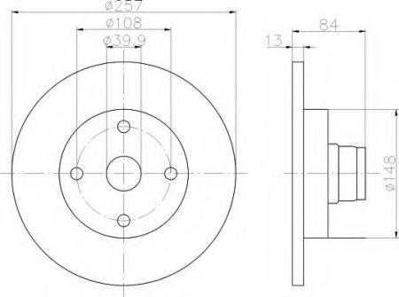 BREMSSCHEIBE 8DD355100211