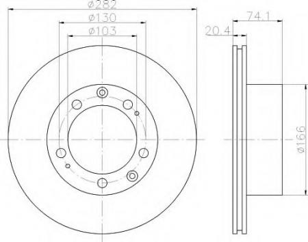 BREMSSCHEIBE 8DD355101561