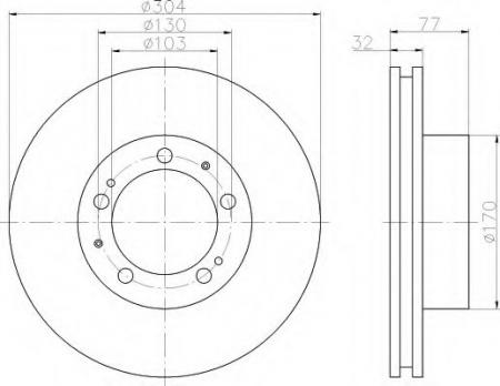 BREMSSCHEIBE 8DD355101541