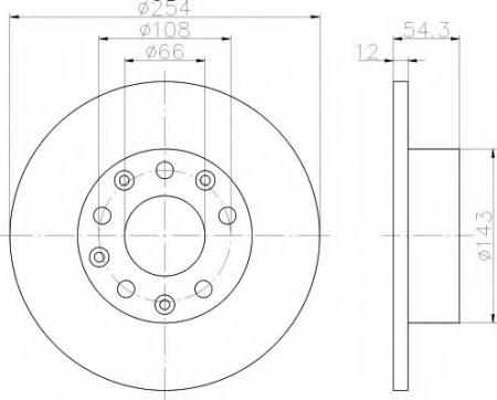 BREMSSCHEIBE 8DD355101581