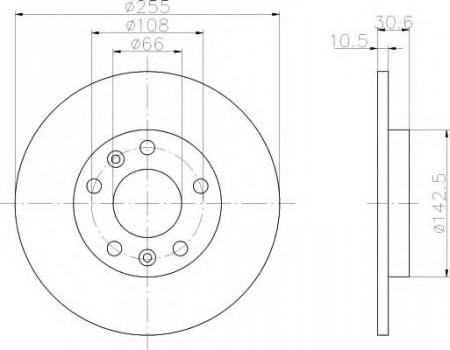 BREMSSCHEIBE 8DD355105281