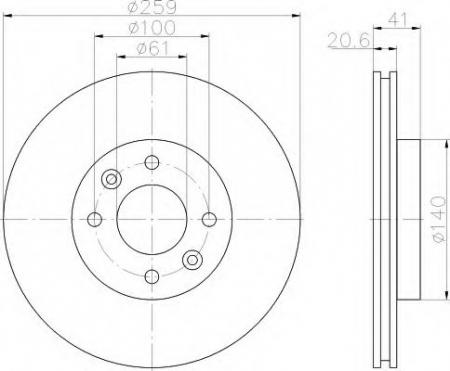 BREMSSCHEIBE 8DD355102491