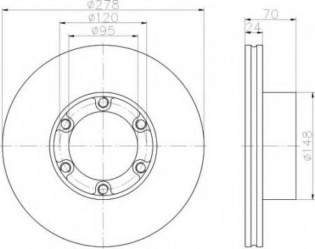 BREMSSCHEIBE 8DD355101031