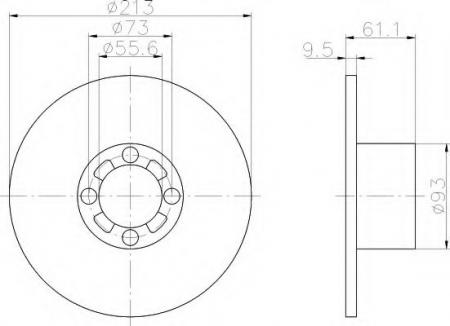 BREMSSCHEIBE 8DD355106161