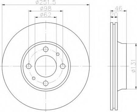 BREMSSCHEIBE 8DD355103561