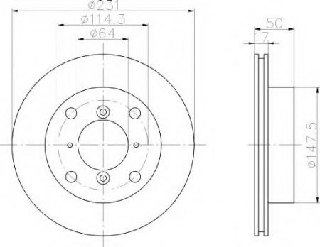 BREMSSCHEIBE 8DD355103921