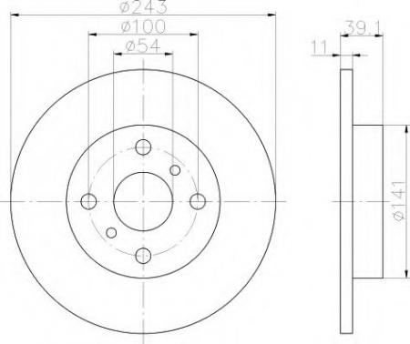 BREMSSCHEIBE 8DD355101441