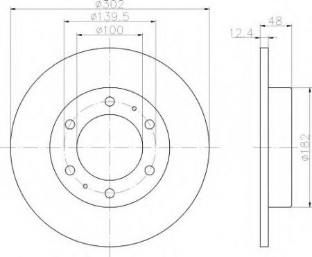 BREMSSCHEIBE 8DD355103351