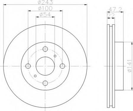 BREMSSCHEIBE 8DD355102171