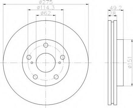 BREMSSCHEIBE 8DD355104921