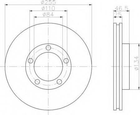 BREMSSCHEIBE 8DD355105181