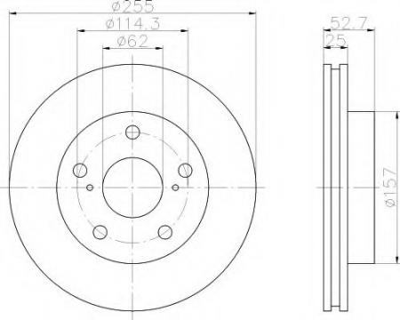 BREMSSCHEIBE 8DD355105241