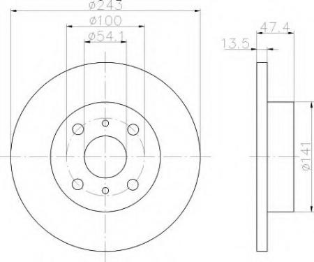 BREMSSCHEIBE 8DD355101301