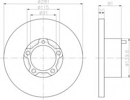 BREMSSCHEIBE 8DD355100901