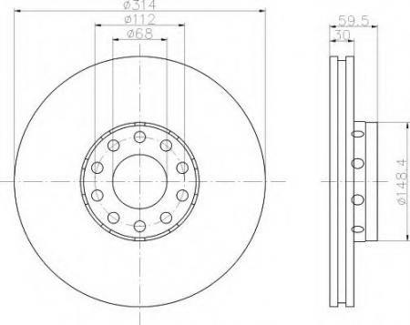 BREMSSCHEIBE 8DD355104351