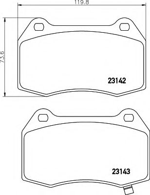 BREMSBELAGSATZ 8DB355010681