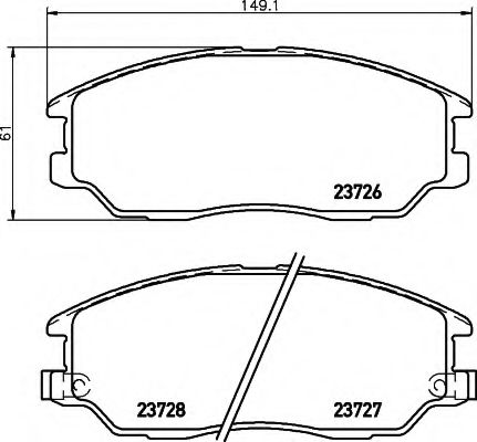 BREMSBELAGSATZ 8DB355010861