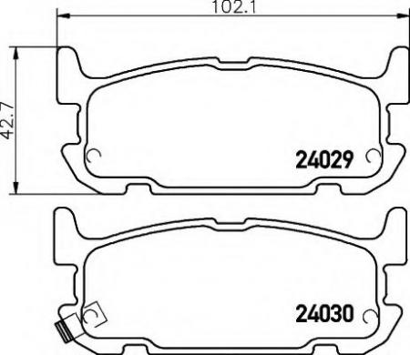 BREMSBELAGSATZ 8DB355010931 HELLA