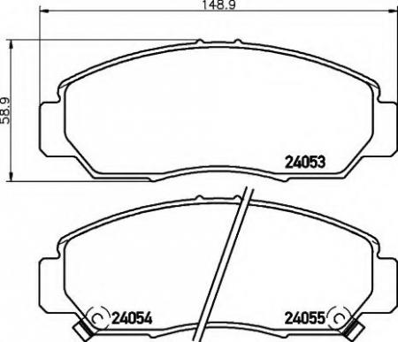 BREMSBELAGSATZ 8DB355010981 HELLA