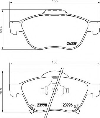 BREMSBELAGSATZ 8DB355011041