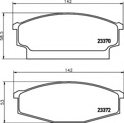 BREMSBELAGSATZ 8DB355011121