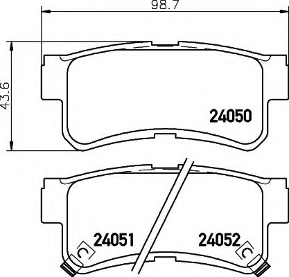 BREMSBELAGSATZ 8DB355011151