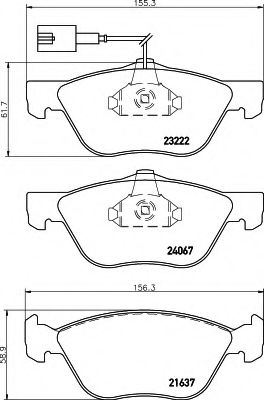 BREMSBELAGSATZ 8DB355011211