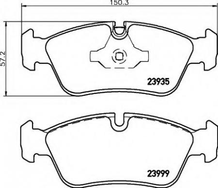 BREMSBELAGSATZ 8DB355011281 HELLA