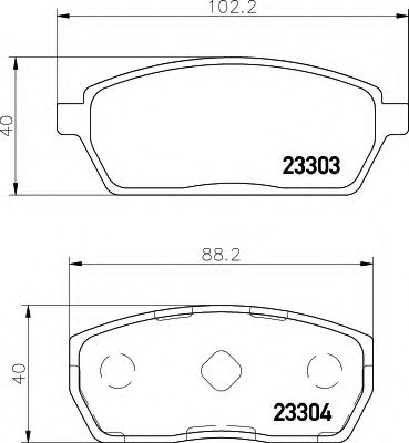 BREMSBELAGSATZ 8DB355011611