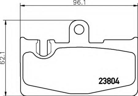 BREMSBELAGSATZ 8DB355011661 HELLA