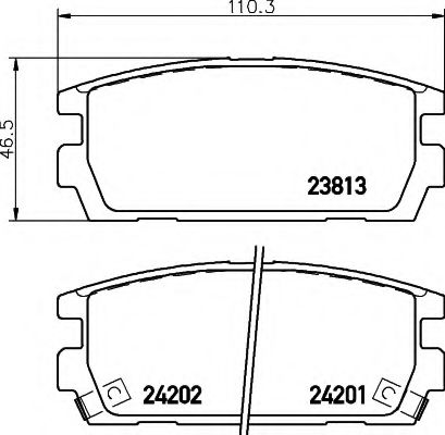 BREMSBELAGSATZ 8DB355011841