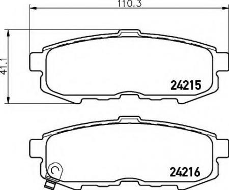 BREMSBELAGSATZ 8DB355012021