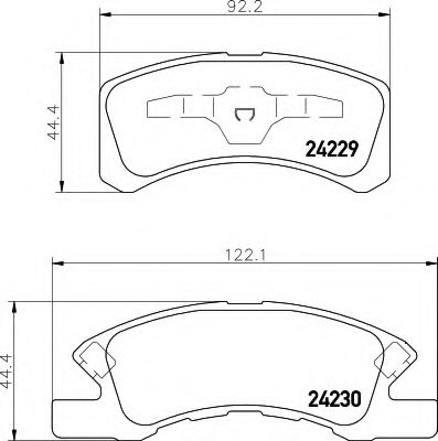 BREMSBELAGSATZ 8DB355012051