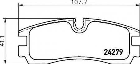 BREMSBELAGSATZ 8DB355006611 HELLA