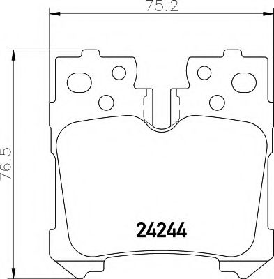 BREMSBELAGSATZ 8DB355006651 HELLA