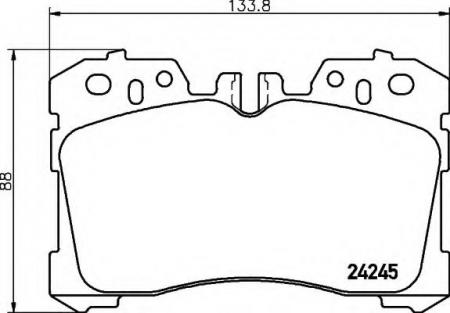 BREMSBELAGSATZ 8DB355006661 HELLA