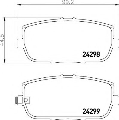 BREMSBELAGSATZ 8DB355006781