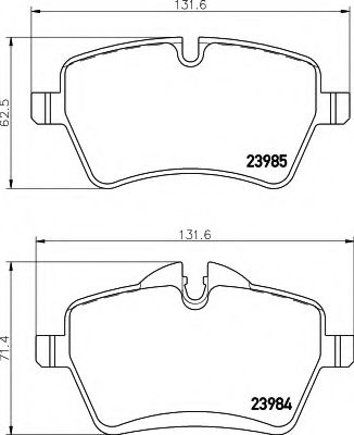 BREMSBELAGSATZ 8DB355012341