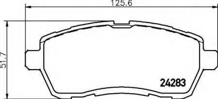 BREMSBELAGSATZ 8DB355013211 HELLA