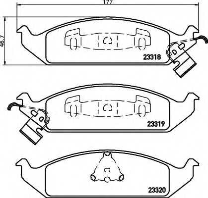 BREMSBELAGSATZ 8DB355013281