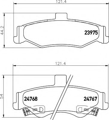 BREMSBELAGSATZ 8DB355013391