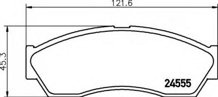 BREMSBELAGSATZ 8DB355013431 HELLA