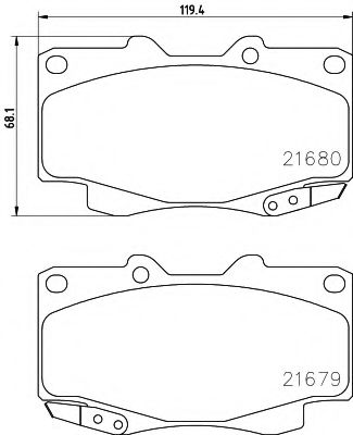 BREMSBELAGSATZ 8DB355013481