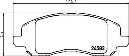 BREMSBELAGSATZ 8DB355013491 HELLA