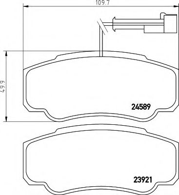 BREMSBELAGSATZ 8DB355013511