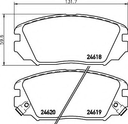 BREMSBELAGSATZ 8DB355013531