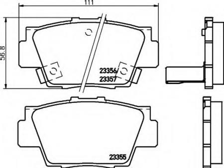 BREMSBELAGSATZ 8DB355013831