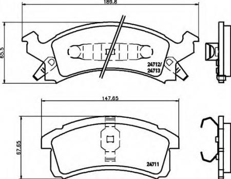 BREMSBELAGSATZ 8DB355014261