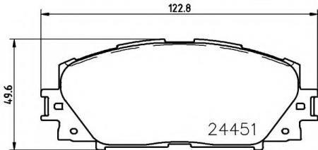 BREMSBELAGSATZ 8DB355014311