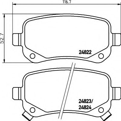 BREMSBELAGSATZ 8DB355014331